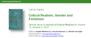 JCR gender feminism special issue